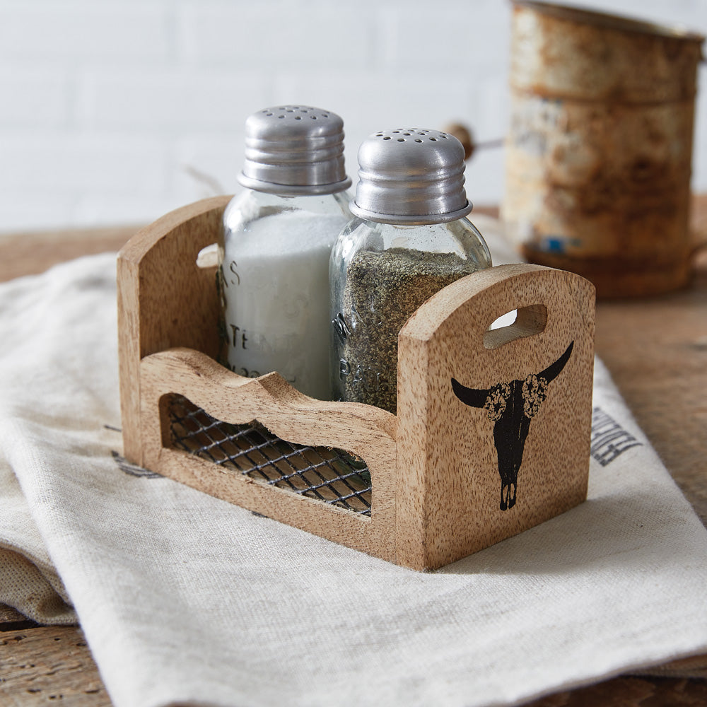 Rustic Western Salt & Pepper Holder