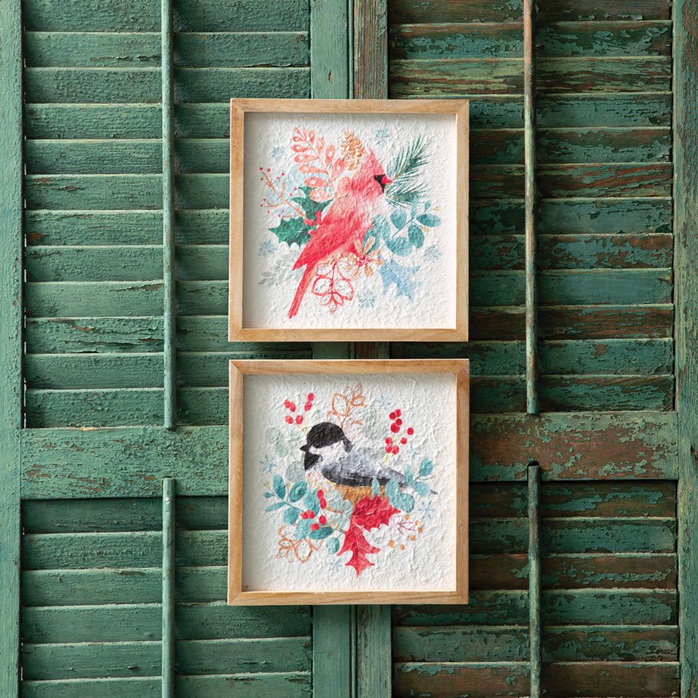 Charming Winter Wonderland Cardinal Wall Art