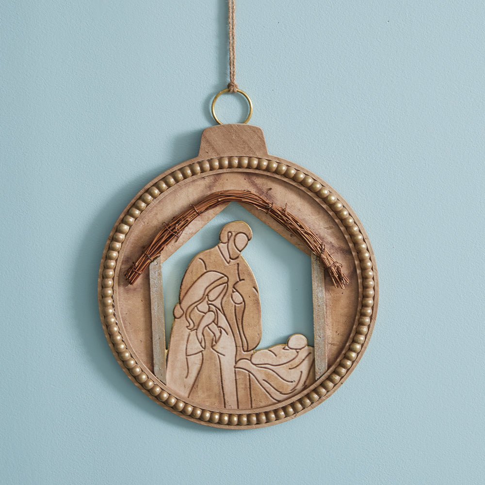 Charming Nativity Wall Ornament
