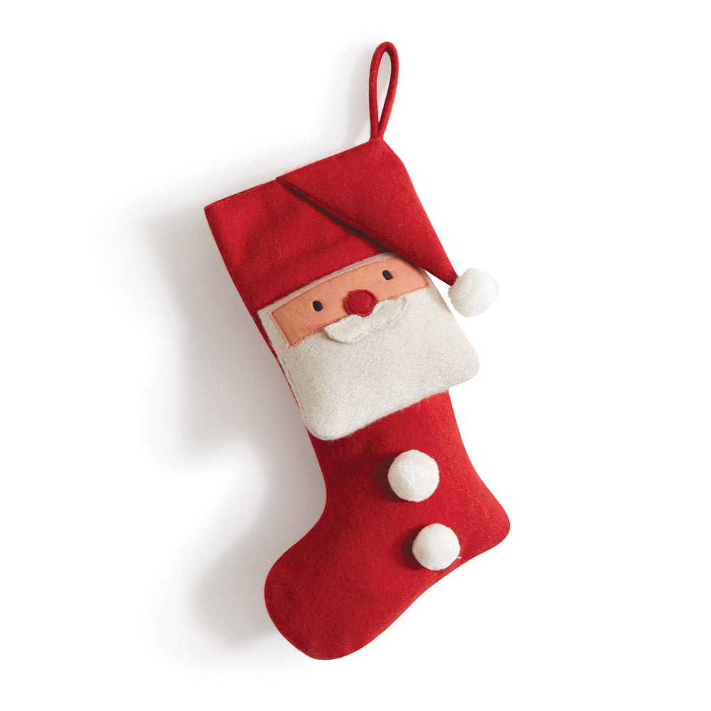 Jolly Santa Stocking for Your Cozy Farmhouse Christmas
