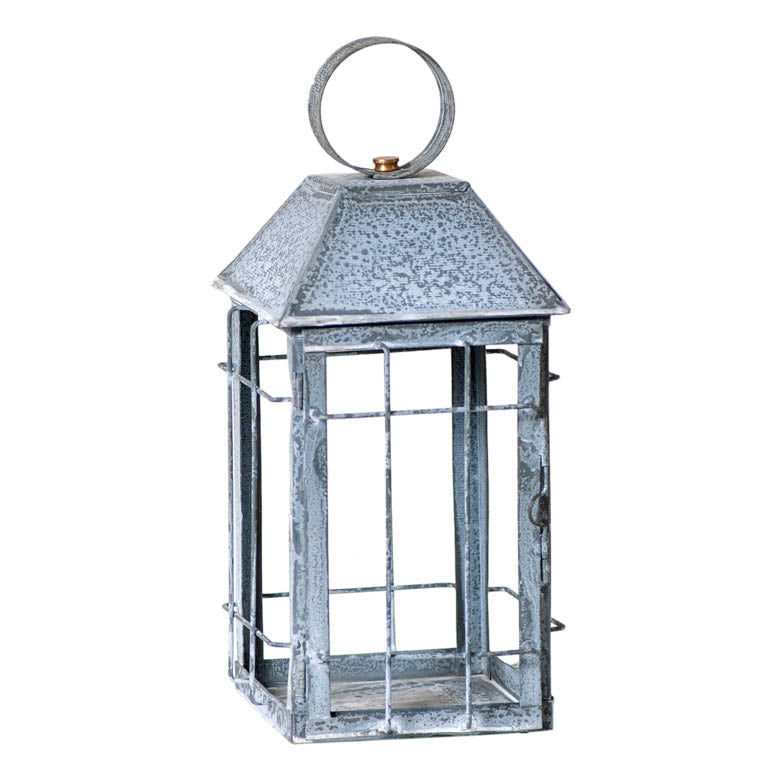 Farmhouse Lantern in Vintage Zinc Finish