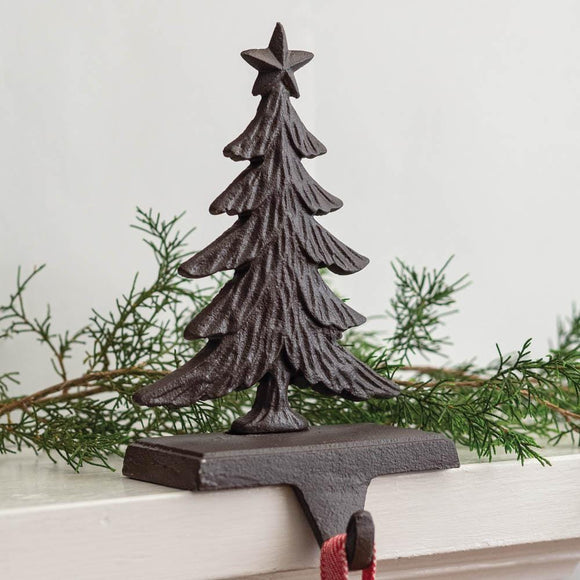 Cast Iron Christmas Tree Stocking Holder - Countryside Home Decor