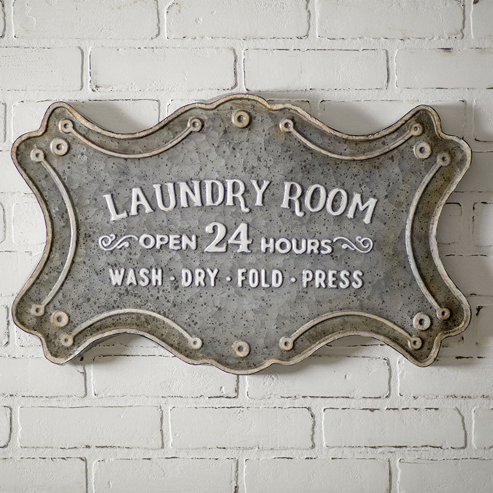 Laundry Room Metal Sign - Countryside Home Decor