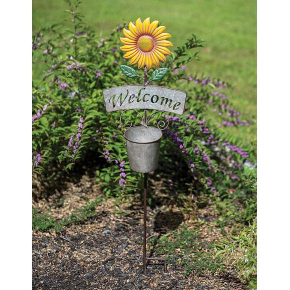 Sunflower Garden Stake - Countryside Home Decor