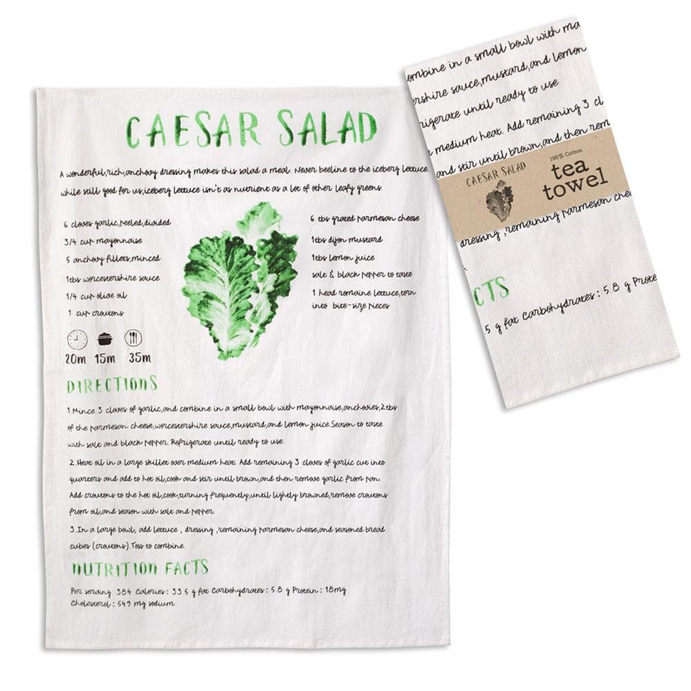Caesar Salad Tea Towel - Box of 4 - Countryside Home Decor