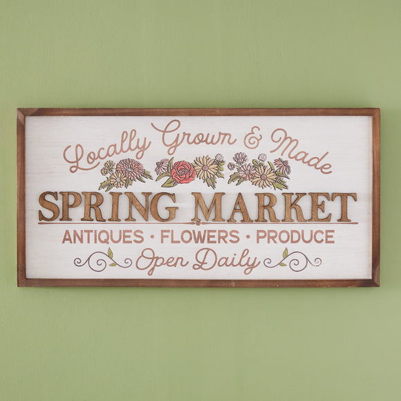 Spring Market Sign