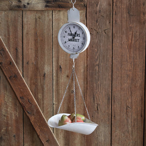 Farmers Market Produce Scale Clock