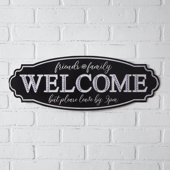 Comical Welcome Wall Sign