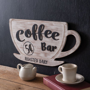 Coffee Bar Wall Sign