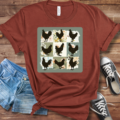 Boho Chicken Graphic T-Shirt – Bella & Canvas Unisex Tee