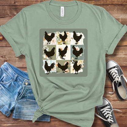 Boho Chicken Graphic T-Shirt – Bella & Canvas Unisex Tee