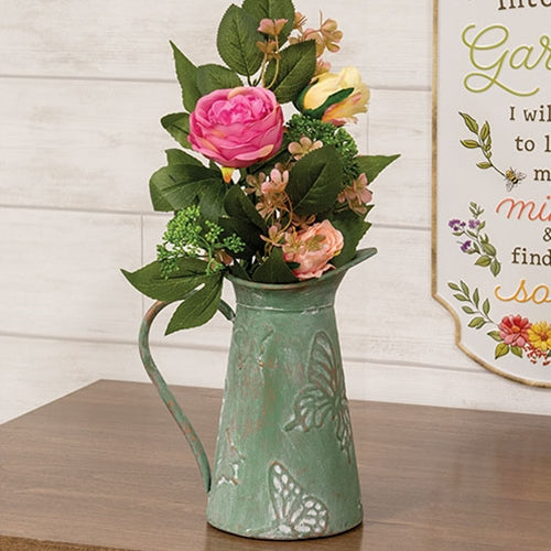 Enhance your decor with the Green Copper Finish Butterfly Embossed Pitcher. Limited quantities! FREE SHIPPING on orders $75+. Order now!