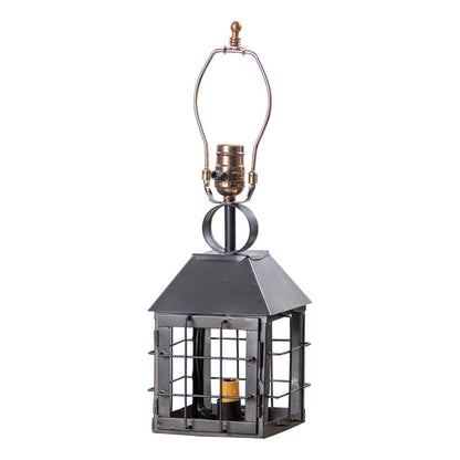 Rustic Smokey Black Lamp Base