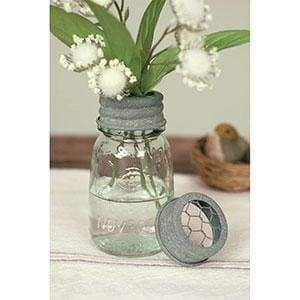 1/4 Pint Mason Jar Flower Frog - Box of 4 - Countryside Home Decor