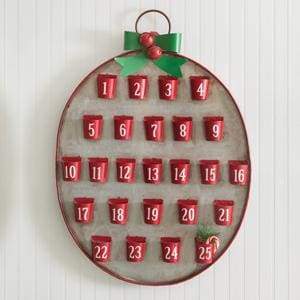 25 Days of Christmas Metal Advent Calendar - Countryside Home Decor