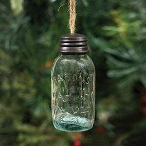 3.5 Inch Hanging Mason Jar Ornament - Box of 4 - Countryside Home Decor