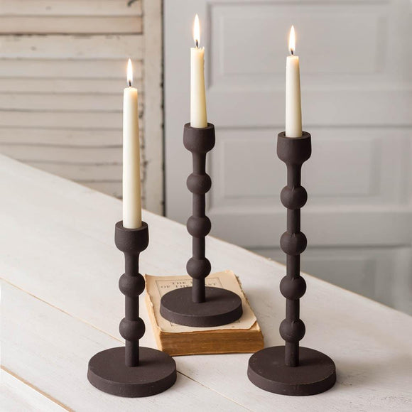 Set of Three Laurel Candle Holders - Countryside Home Decor
