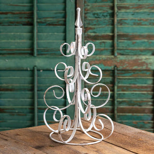 Scrolled Metal Christmas Tree - White - Countryside Home Decor