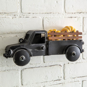 Mini Black Truck Wall Basket - Countryside Home Decor