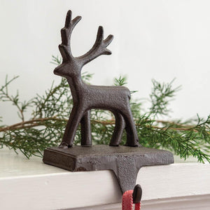 Cast Iron Reindeer Stocking Holder - Countryside Home Decor