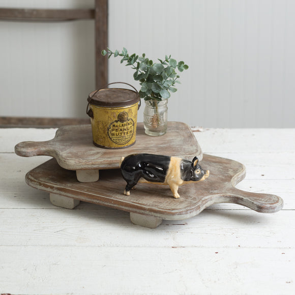 Set of Two Wood Cutting Board Risers - Countryside Home Decor