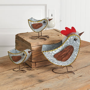 Mother Hen and Two Chicks Containers - Countryside Home Decor