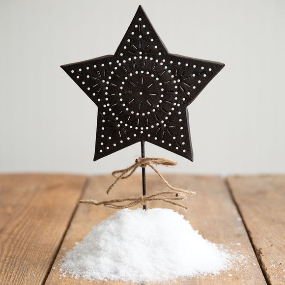 Punched Star Tree Topper - Box of 2 - Countryside Home Decor