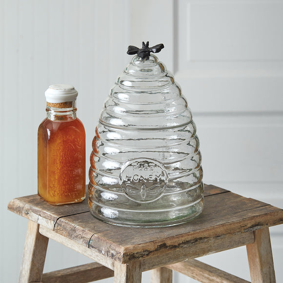 Large Honey Hive Glass Canister - Countryside Home Decor