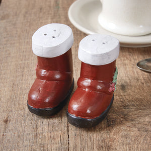 Santa's Boots Salt & Pepper Shakers - Countryside Home Decor