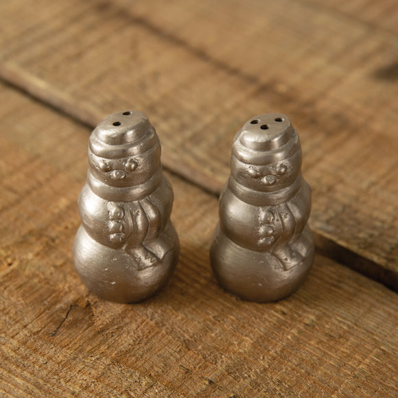 Polished Snowmen Salt and Pepper Shakers - Countryside Home Decor