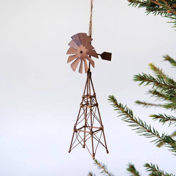 Rustic Windmill Ornament - Box of 4 - Countryside Home Decor