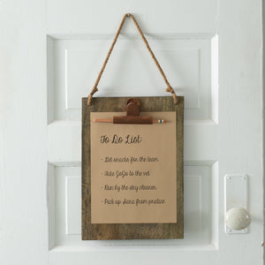 Wooden Hanging Clipboard - Countryside Home Decor