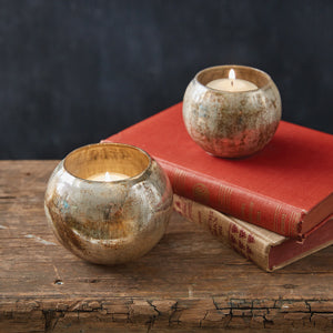 Set of Two Mica Tea Light Holders - Countryside Home Decor