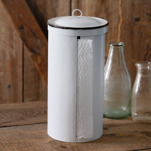 Metal Paper Towel Dispenser - White - Countryside Home Decor