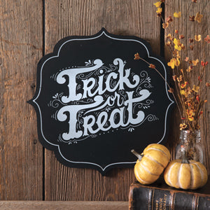 Trick Or Treat Halloween Plaque - Countryside Home Decor