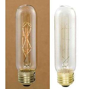 40 Watt 4 Vintage Style Stick Bulb With Diamond Filament - Countryside Home Decor