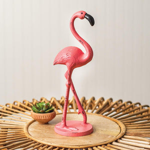 Cast Iron Flamingo Statue - Countryside Home Decor