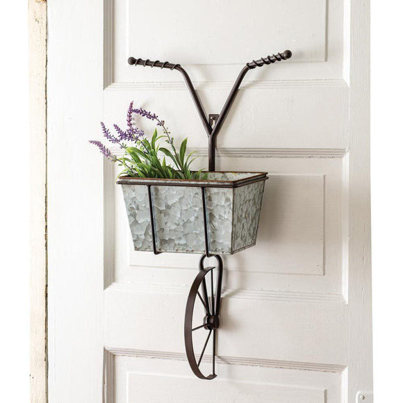 Bicycle with Basket Wall Planter - Countryside Home Decor