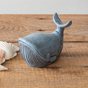 Cast Iron Whale Trinket Holder - Countryside Home Decor