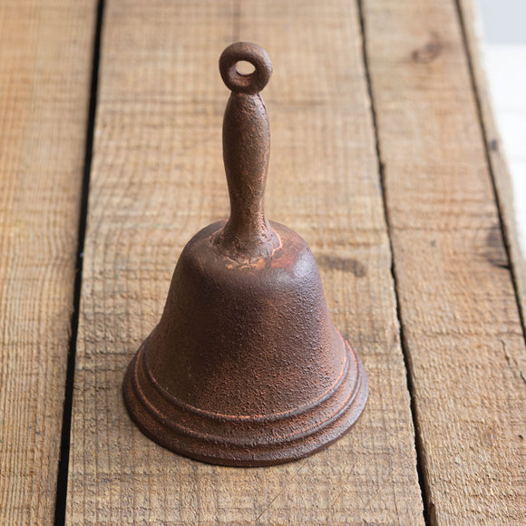 Antiqued Hand Bell - Countryside Home Decor