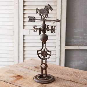 Decorative Horse Weathervane Stand - Countryside Home Decor