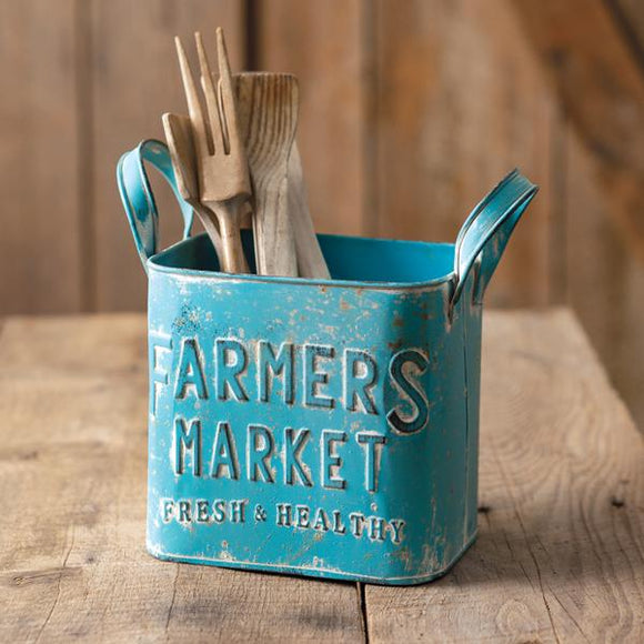 Farmers Market Container with Handles - Countryside Home Decor