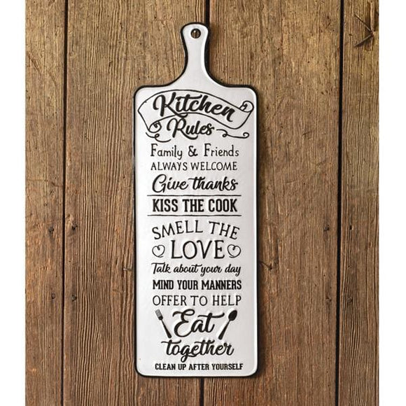 Kitchen Rules Sign - Countryside Home Decor