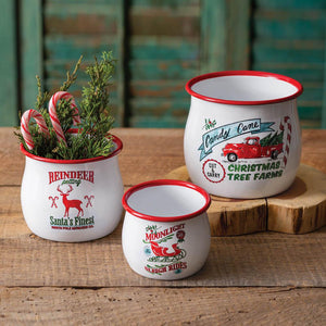 Set of Three Holiday Bowls - Countryside Home Decor