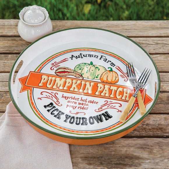 Pumpkin Patch Serving Tray - Countryside Home Decor