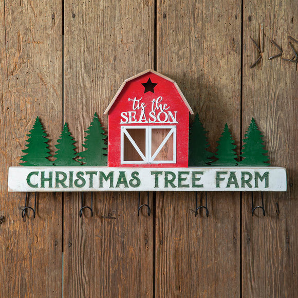 Christmas Tree Farm Wall Rack - Countryside Home Decor