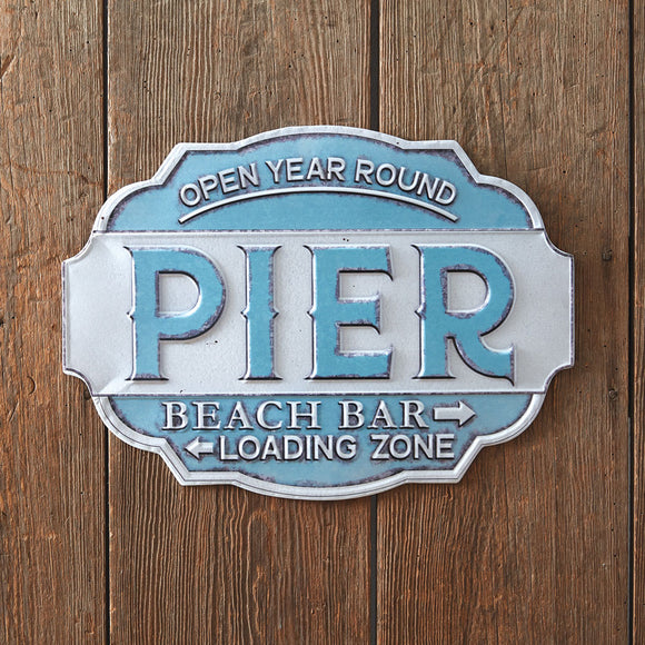 Beach Pier Wall Sign - Countryside Home Decor