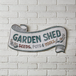 Garden Shed Scroll Wall Sign - Countryside Home Decor