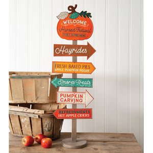 Harvest Festival Directional Sign Stand - Countryside Home Decor