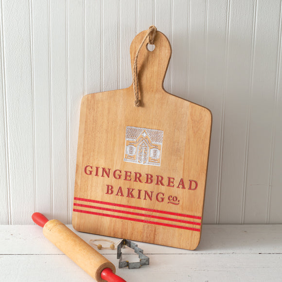 Gingerbread Baking Wood Cutting Board - Countryside Home Decor